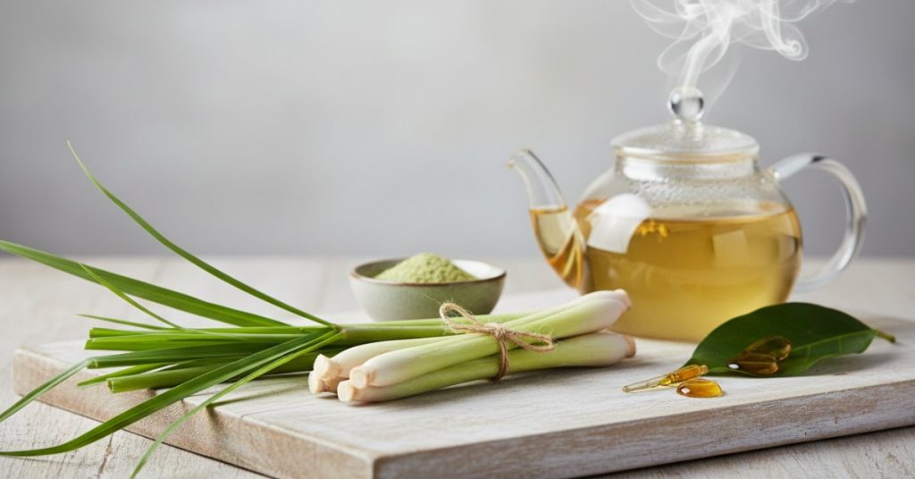 Cây xả tươi tốt với những thân cây màu xanh lá và phần gốc trắng hồng đặc trưng, mọc thành bụi rậm rạp. Hình ảnh cho thấy sự phát triển mạnh mẽ của cây xả, sẵn sàng để thu hoạch và sử dụng trong các món ăn hoặc làm dược liệu.