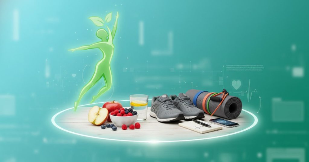 Bức ảnh một người đang tận hưởng không khí trong lành khi tập thể dục nhẹ, giúp giải thích healthy lifestyle là gì và cách khởi đầu một cuộc sống khỏe mạnh từ những thói quen đơn giản.