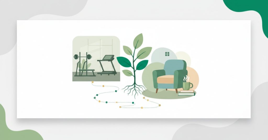 Ảnh chụp cận cảnh một bàn tay đang gọt trái cây tươi để làm bữa sáng, gợi ý về những thói quen đơn giản để xây dựng lối sống lành mạnh ngay tại nhà mà không cần đến phòng gym.