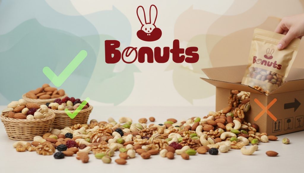 Hình ảnh minh họa về chính sách đổi trả sản phẩm của Bonuts, thể hiện các bước cụ thể và điều kiện áp dụng, giúp khách hàng yên tâm khi mua sắm.