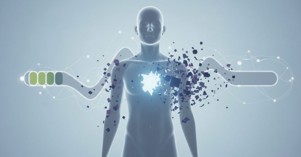 Hình ảnh một người đang ngồi với vẻ mặt buồn bã, thể hiện sự mệt mỏi và cảm giác mất động lực khi họ thiếu năng lượng tâm lý.